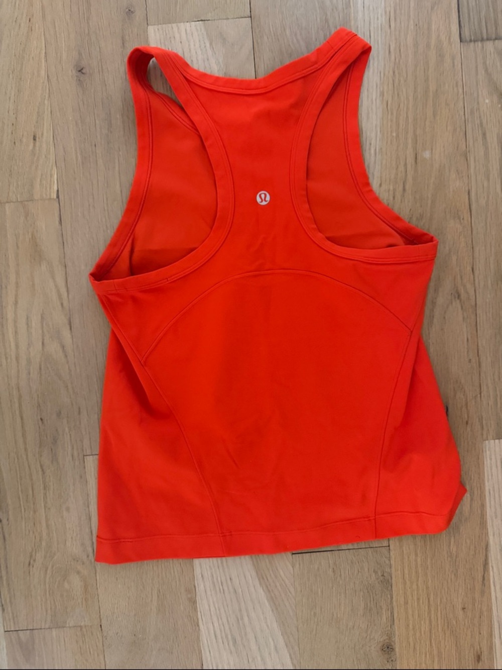 lululemon athletica Bright Orange Racerback Tank
